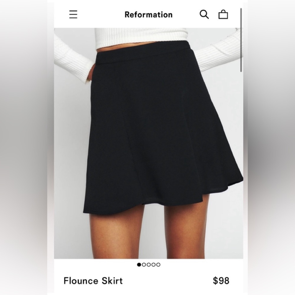 NWOT flounce skirt 0